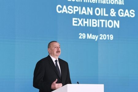 Prezident İlham Əliyev XXVI Beynəlxalq “Xəzər Neft və Qaz-2019” sərgi və konfransının açılışında iştirak edib