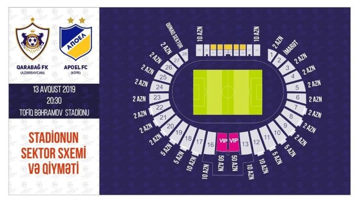 "Qarabağ" - APOEL matçına 8 min bilet satılıb