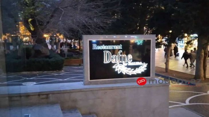 "Dafne by Dalida” restoranı nəzarətə götürüldü