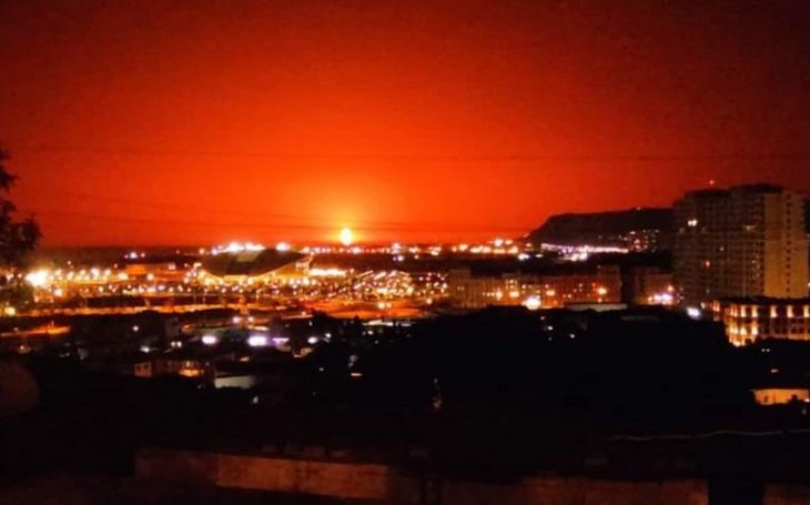SOCAR: - Daşlı adada təbii şəkildə yanan palçıq vulkanı müşahidə olunub
