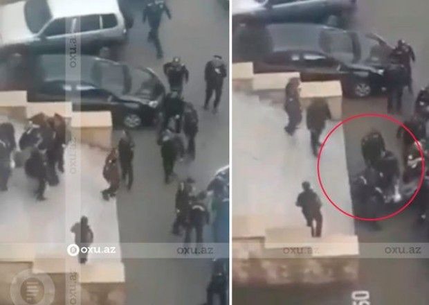 Bakıda polisin öldürdüyü qadının görüntüləri - Video