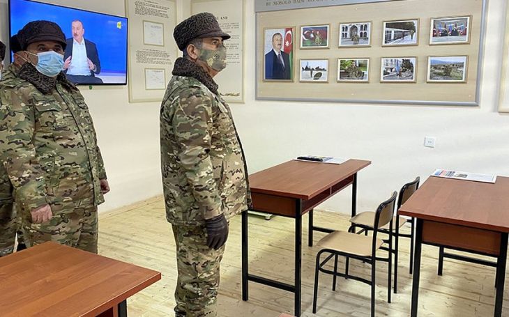 Zakir Həsənov azad edilən ərazilərə gedib, yeni hərbi hissə istifadəyə verilib