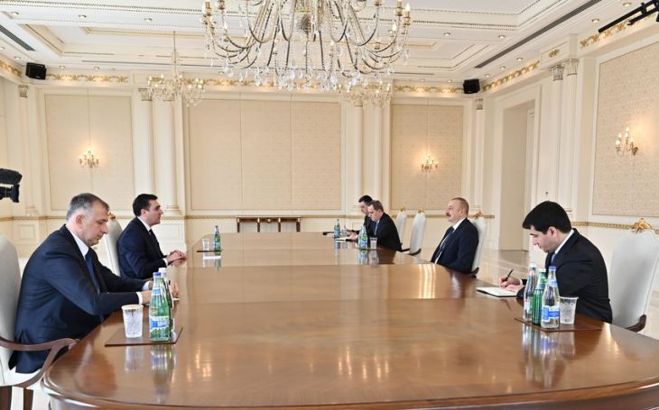 Prezident İlham Əliyev Gürcüstanın xarici işlər nazirini qəbul edib