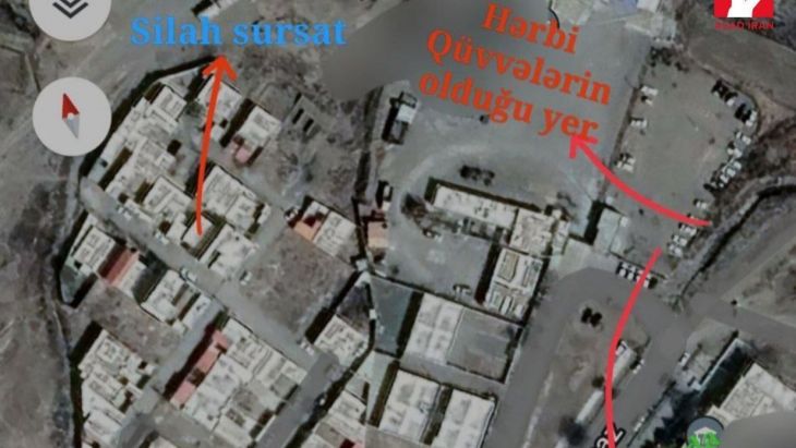 İranın Naxçıvanla sərhəddə yığdığı silah-sursatin yeri müəyyən edildi - Foto